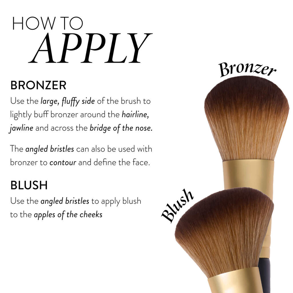 Dual-Ended Blush + Bronzer Brush - Image 3