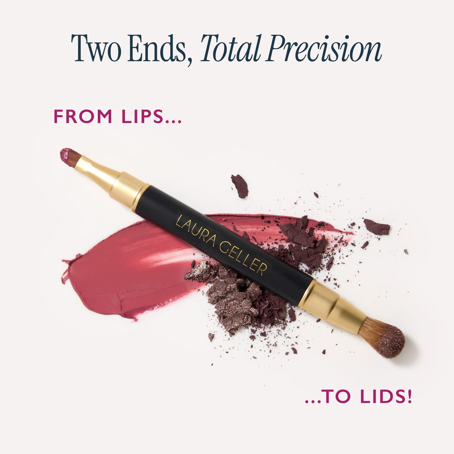 Dual-Ended Retractable Lip + Eyeshadow Brush - Image 2